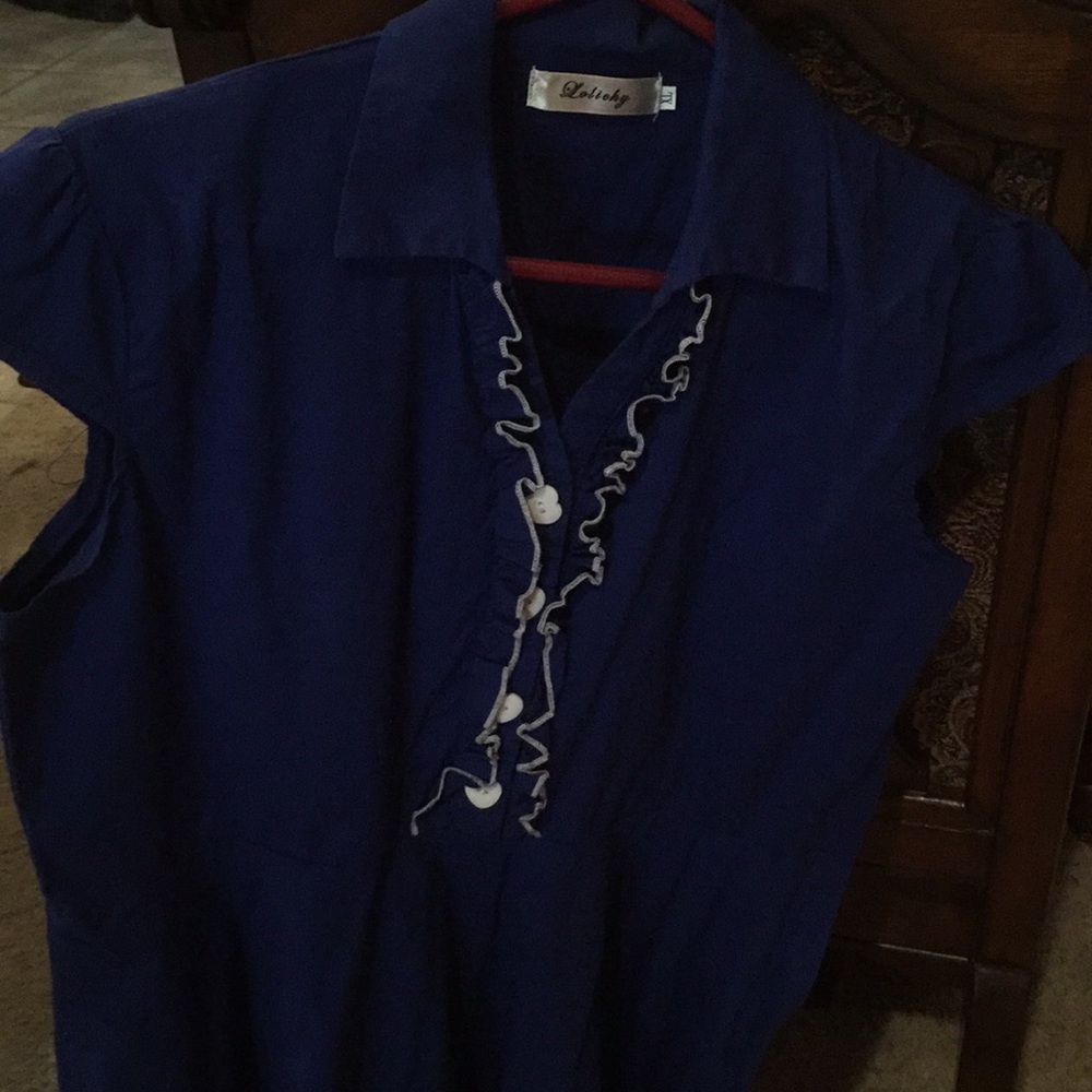 Retro a-line shirt dress.